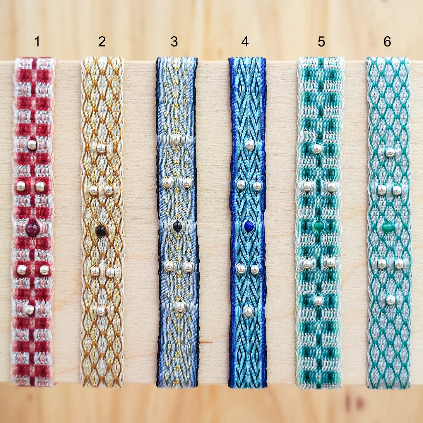 Bracelet pierre et argent 120 fils tissé main résistent à la mer réglable cadeau femme pierre naturelle bohème pierre semi-précieuse