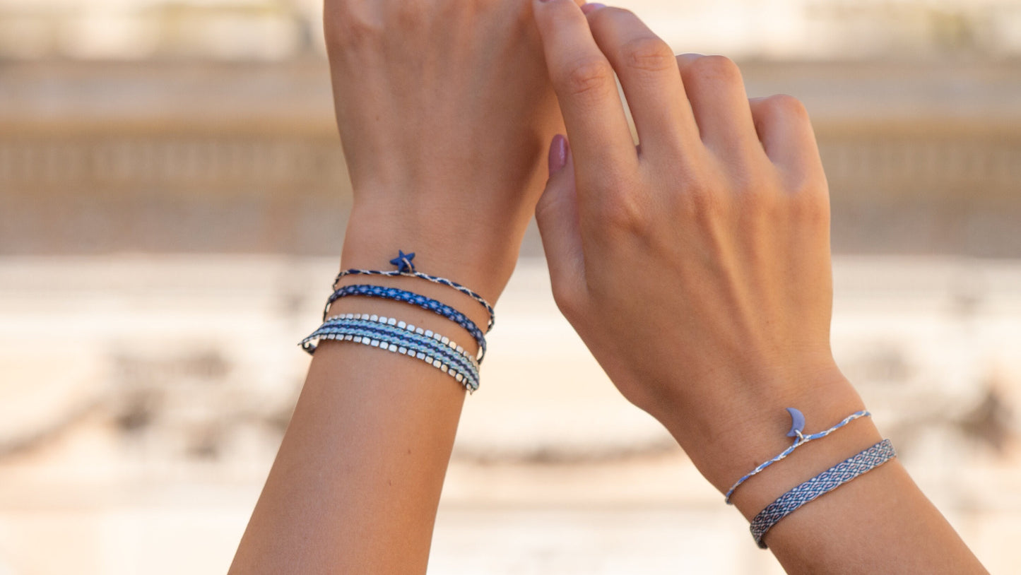 Bracelets bleus ethchic