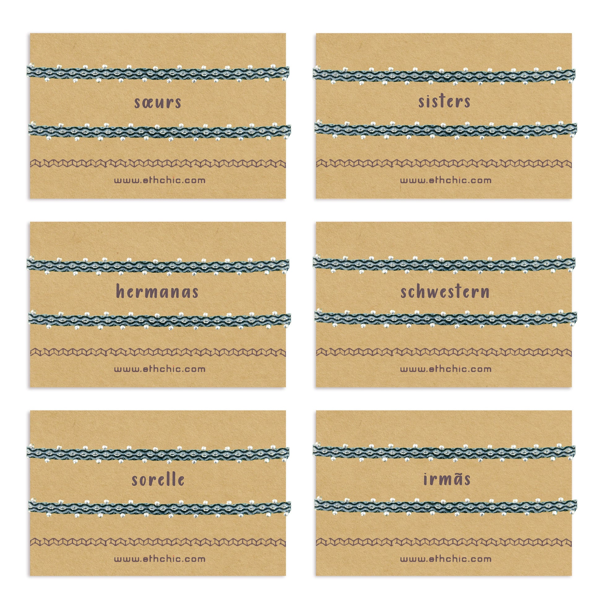 Sœur Bracelet tissé 40 fils perles argent Sœur cadeau Sœur Cadeau Anniversaire Sœur Bijoux Distance Bracelet femme Bracelet fait main