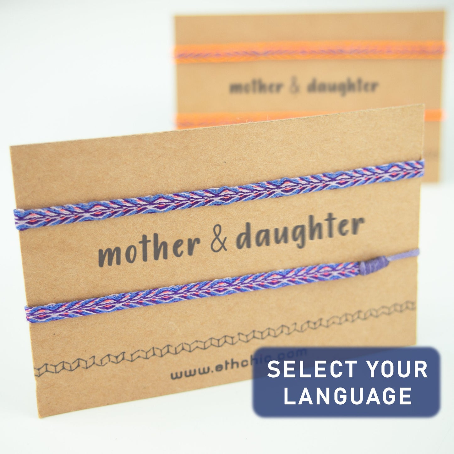 Bracelet mère fille enfant bracelets assortis cadeau fête des mères bracelet mère enfant set 2 bracelets bracelets tissés