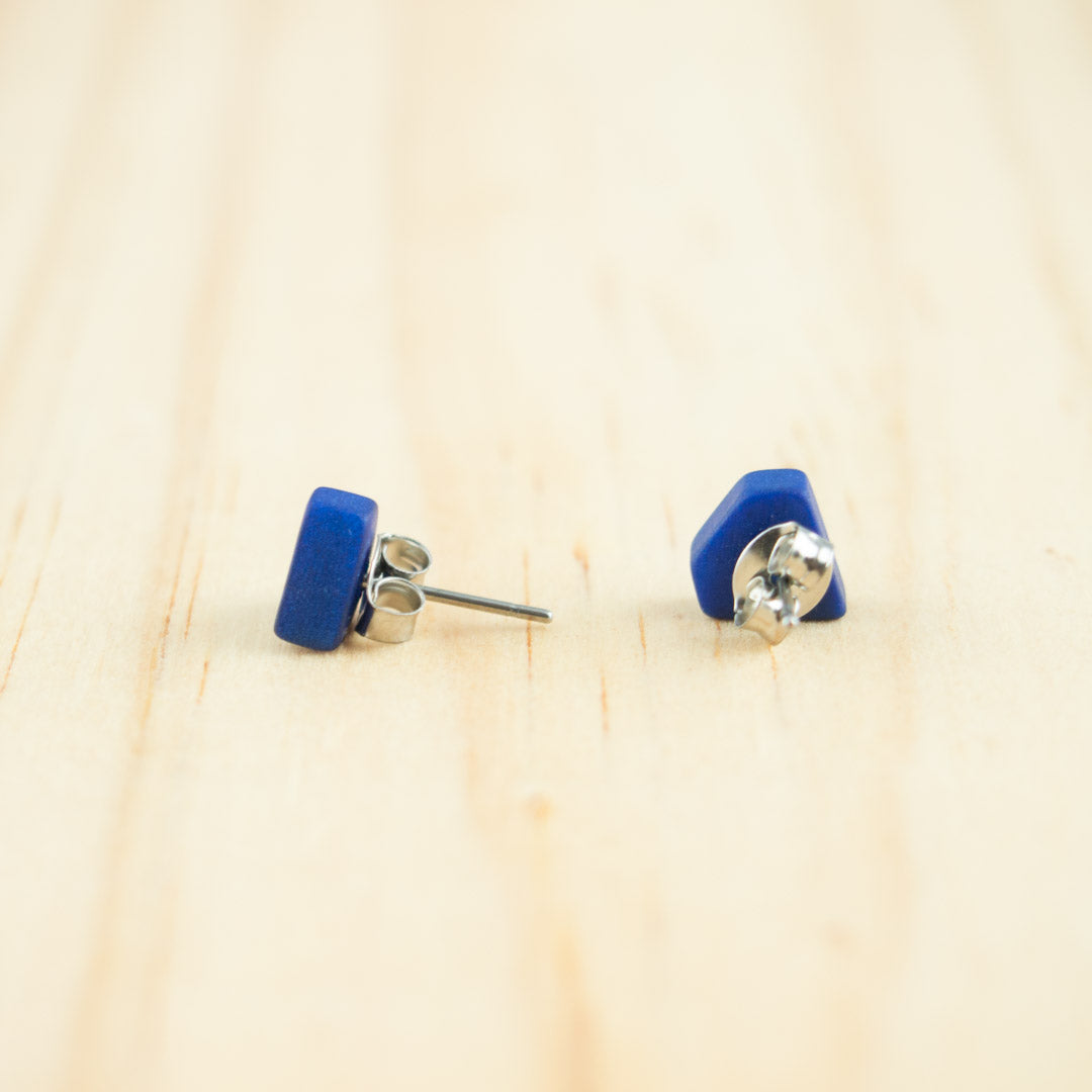 Puces d'oreilles Ivoire Végétal Diamant Végan Clous | Colidia