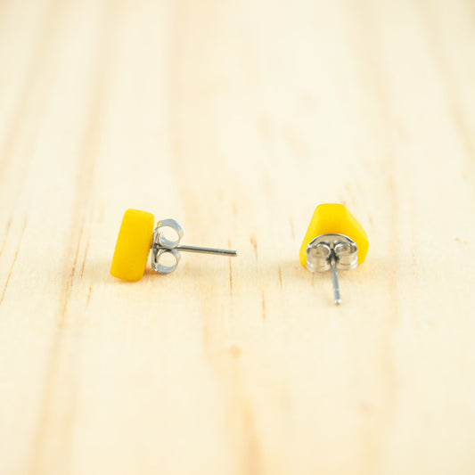 Puces d'oreilles Ivoire Végétal Diamant Végan Clous | Colidia