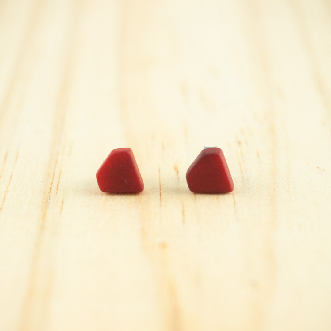 Puces d'oreilles Ivoire Végétal Diamant Végan Clous | Colidia